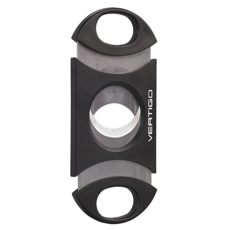 Vertigo by Lotus Big Daddy Double Action Black Cigar Cutter