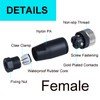 DIANQI Male & Female Socket M12 Panel Aviation Wire Connector