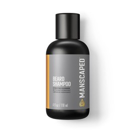MANSCAPED™ Beard Shampoo, Hydrating Cleanser with Eucalyptus, Rosemary, Lavender Essential Oils, Moisturizing Beard Wash for Hair and Skin (118 ml)