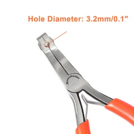 SPEEDWOX 5-Inch Jewelry Crimp Pliers, Bent Nose Bead Crimper, Jewelry Making Piers High Carbon Steel for Crimping Beads