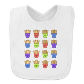 GRAPHICS & MORE Colorful French Fries Pattern Baby Bib