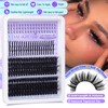 Volume Lash Cluster Spikes Cluster Eyelash Extensions 80D 100D Spiky