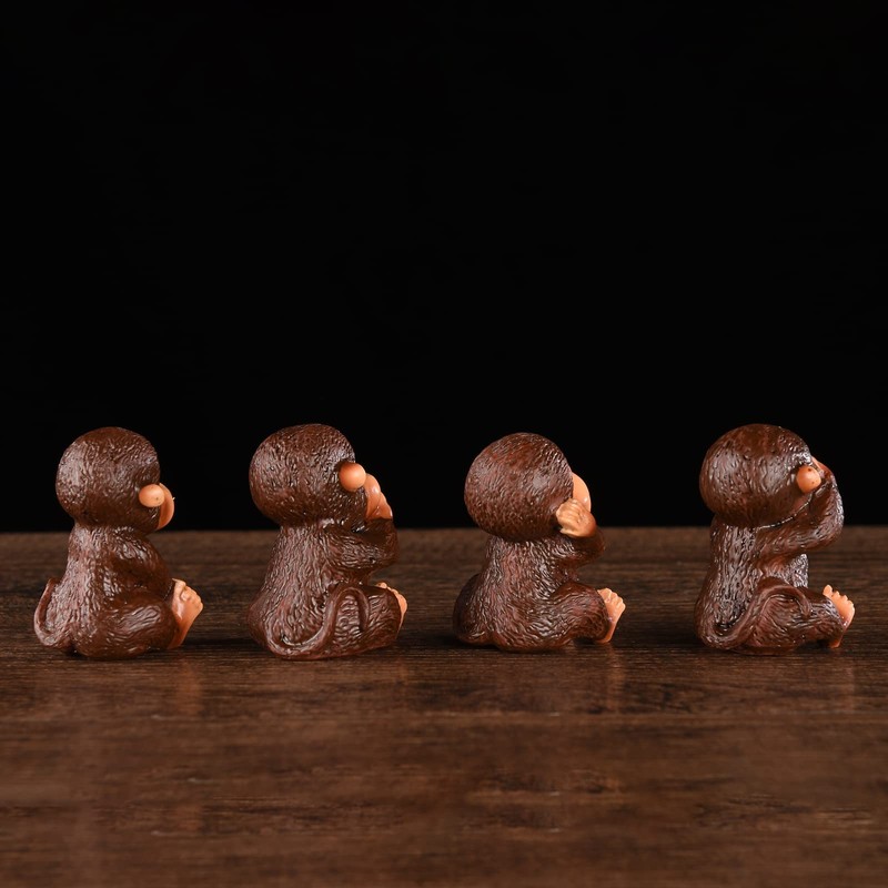 BRABUD Fengshui Resin See no Evil Hear no Evil Speak
