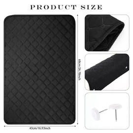 Headrest Cover for Recliner Chair 2 Pieces Recliner Headrest Protector Recliner Sofa Cover Recliner Head Covers Sofa Head Protector Furniture Protector for Recliner Sofa Slipcovers (Black)