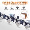 SAVIOR Pack of 3 Saw Chains 38 cm Replacement Chain