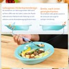 Ehucon Non-Slip Adaptive Scoop Plate with Extra Wall, Leak-proof Melamine