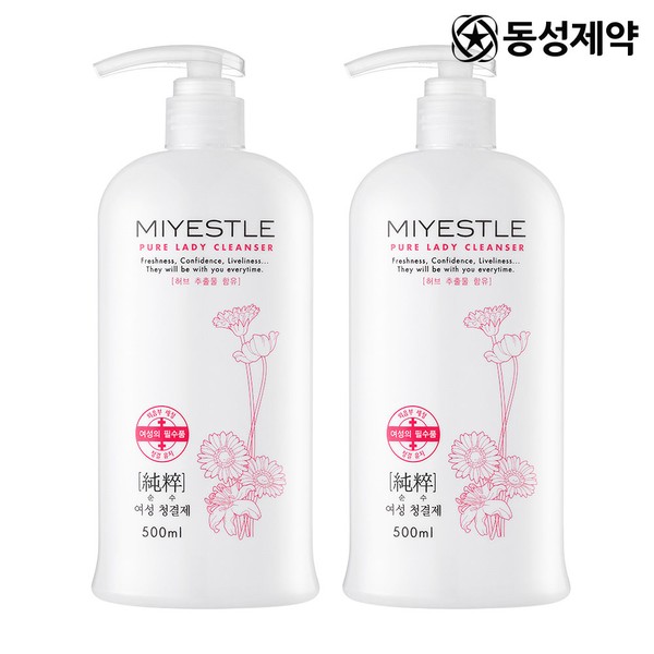 Dongseong Pharmaceutical Miettel Pure Feminine Cleanser 500ml 1+1 Large Capacity
