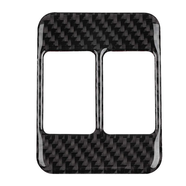Aramox Heating Button Cover, Carbon Fiber Center Console Car Interior