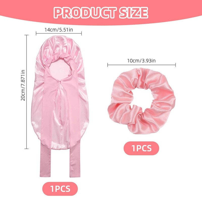 1 Piece Elastic Band Long Night Hat with 1 Piece