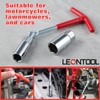 LEONTOOL Universal Joint Spark Plug Socket Wrench T-Handle Spark Plug