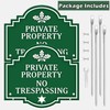 Extra-Large 2-Pack Private Property No Trespassing Signs