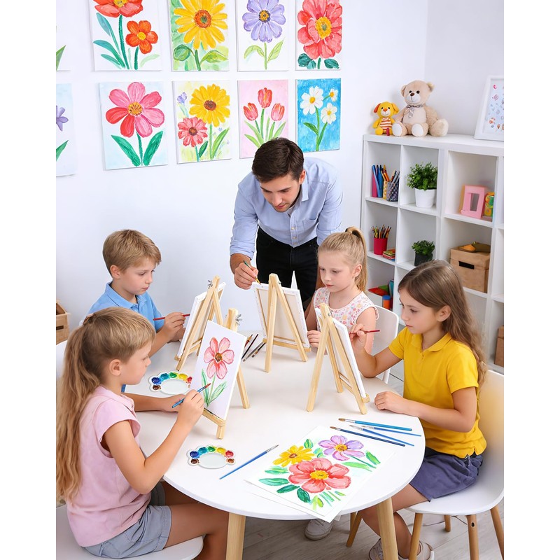 10 Pack Painting Supplies Kit, 12-Color Propylene Pigment Set with