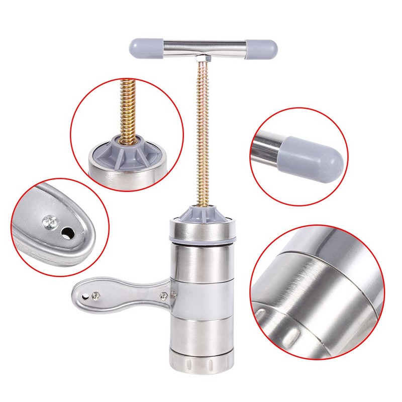 Stainless Steel Pasta Noodle Maker, Portable Manual Operated Noodle Press