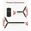 ASADAYS 2-Pack Bed Sheet Fasteners 4-Clip Adjustable Triangular Elastic Straps