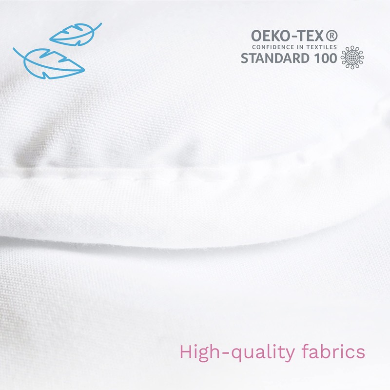 Nursery Cot Bed Flat Pillow Filling Quilt 60x40 cm for