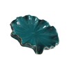 SHOWERORO Ceramic Soap Dish with Draining Design Creative Leaf-Shaped Holder