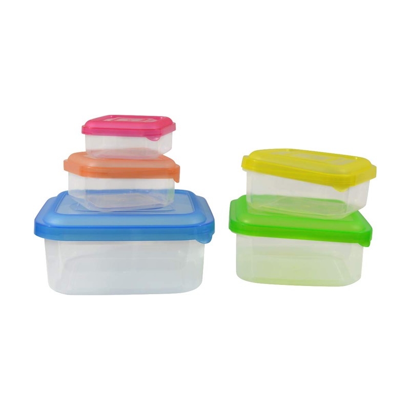 Nicole Home Collection Square Nestable Food Containers with Lids |