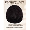 Woeoe Pre-Tied African Turbans Claret Stretchy Twisted Head Wraps Church