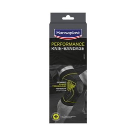 Hansaplast Performance knee bandage stabilises and relieves the joint, bandage for right and left knee joint supports active recovery, size S/M