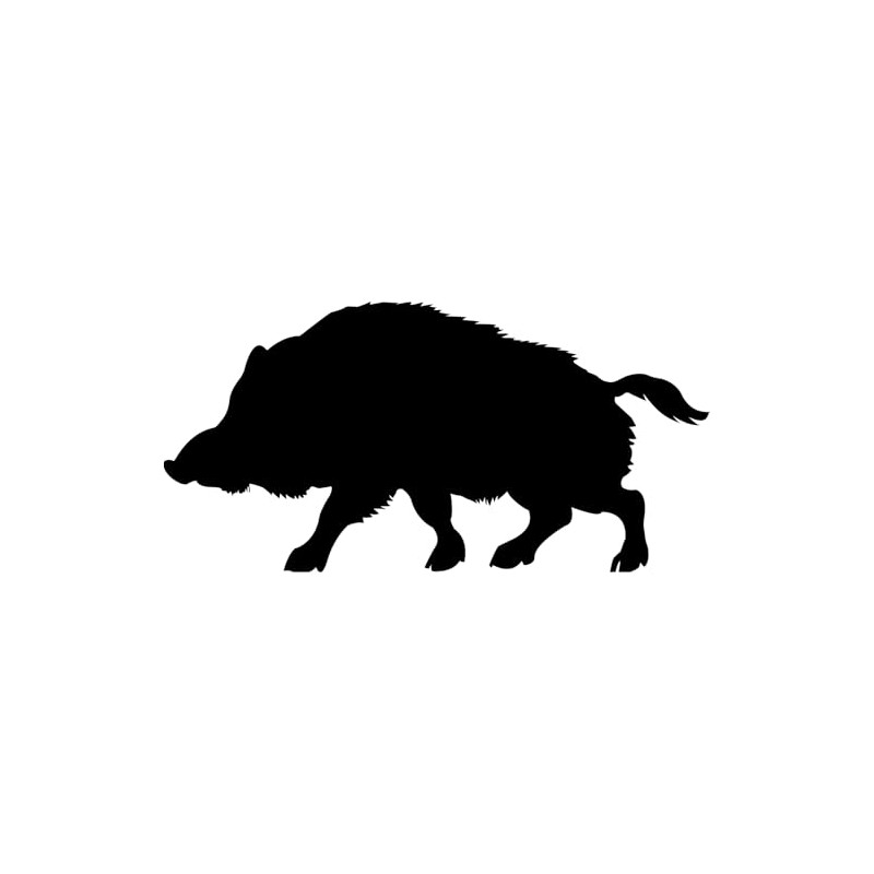SP13342 Wild Boar Pig Hog Silhouette Cardboard Cutout Standee Standup