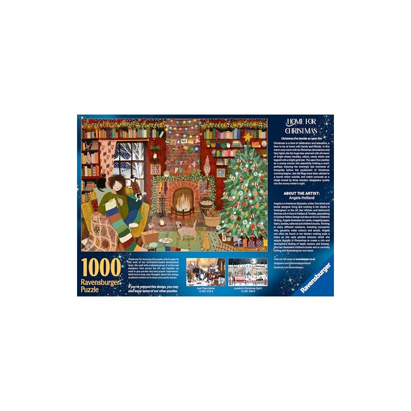 Ravensburger Home for Christmas 1000 piece Jigsaw Puzzle for Adults