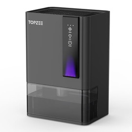 Dehumidifiers for Home, Dehumidifier for Bedroom Bathroom Basement with Auto Shut Off, Dual-Semiconductor Quiet Dehumidifier, Black