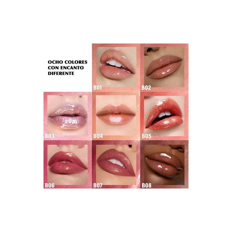 Ayvanna Rever Lip Gloss Brillante Con Perlas De Diamante