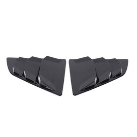 Hcilloend Nissan Fairlady Z Z34 2008-2020 Louver Cover Rear Side Window Louver Shutter Side Vent Cover Rear Window Shutter Cover ABS Easy Installation Type Decorative Frame Exterior Parts Custom