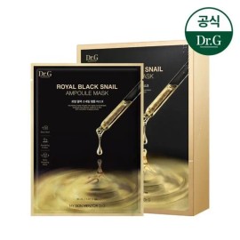 Dr.G [Dr. G] Royal Black Snail Ampoule Mask 10 sheets / [닥터지] 로얄 블랙 스네일 앰플 마스크 10매