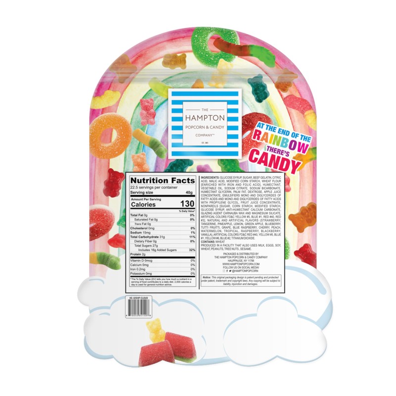 Cloud Assorted Gummy Candy Mix, 2 Pound Gummies Bulk Bag,