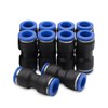 Bwintech 10 Pcs 10mm Straight Push in Connect Pneumatic Fitting,2