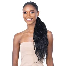 Shake N Go Organique Pony Pro Synthetic Ponytail - BODY WAVE 24" (1 Jet Black)