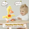 13" Eggshell Talking Dancing Duck, Repeating What You Say Mimicking