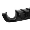 WENQI Glossy Black Rear Bumper Diffuser & Rear Spoiler Fit