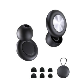 Concert Ear Plugs for Sleeping Noise Cancelling EarPlugs Reusable Ear Protection for Musicians,Rave,Focus,Moto and Sleep 25dB Silicone Earplugs Noise Reduction 8 Pair Ear Tips (XS/S/M/L) Black