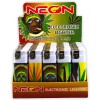 NEON Rasta Neon Electronic Disposable Lighters, Wholesale Pack of 50-