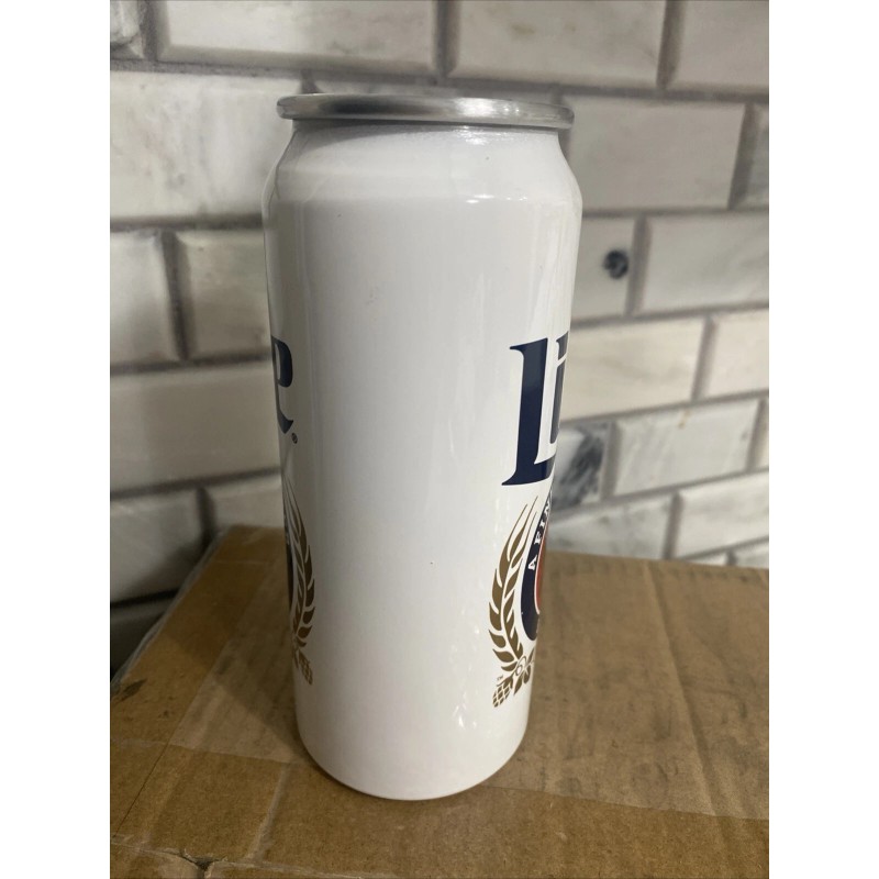 Miller Lite Beer 16 oz Aluminum Can Drinking Cup Glass