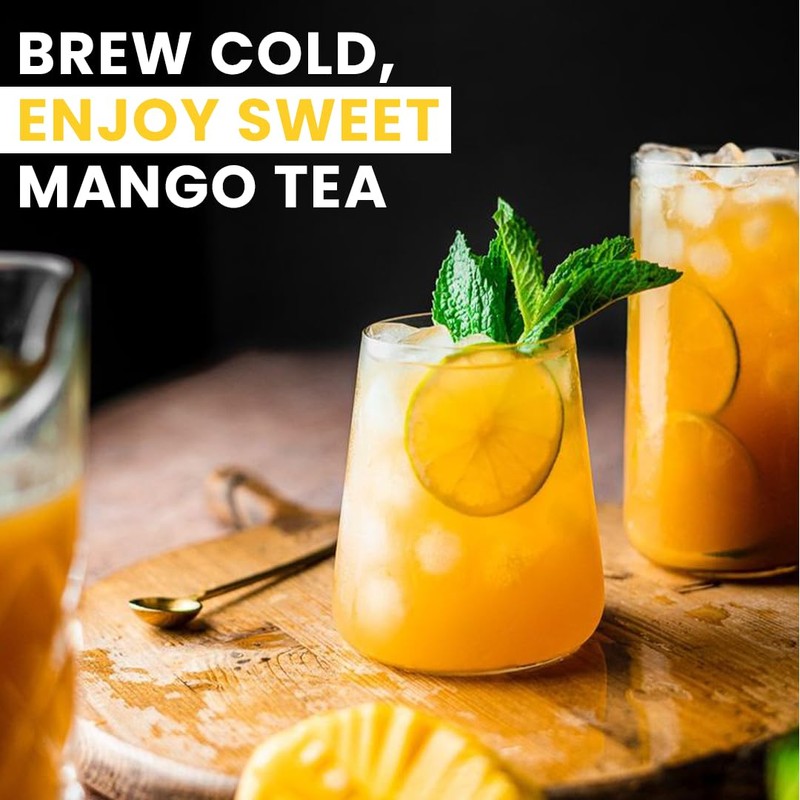IntegriTEA Green Mango Flavored Green Tea, 6 Organic Unsweetened Iced