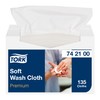 Tork Premium Soft Wash Cloths, 1 Ply - Extra-Soft Cleaning