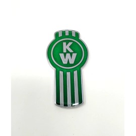 KW kenworth kw emblem metal truck semi chrome green