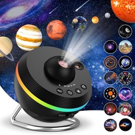ALLOMN ALLOMN 13 in 1 Galaxy Projector for Bedroom, Planetarium Star Projector with 13 Film Discs & 6 RGB Light Effects, Starry Sky Projectors Planetarium Night Light with Timer for Adults Kids Birthday Gift