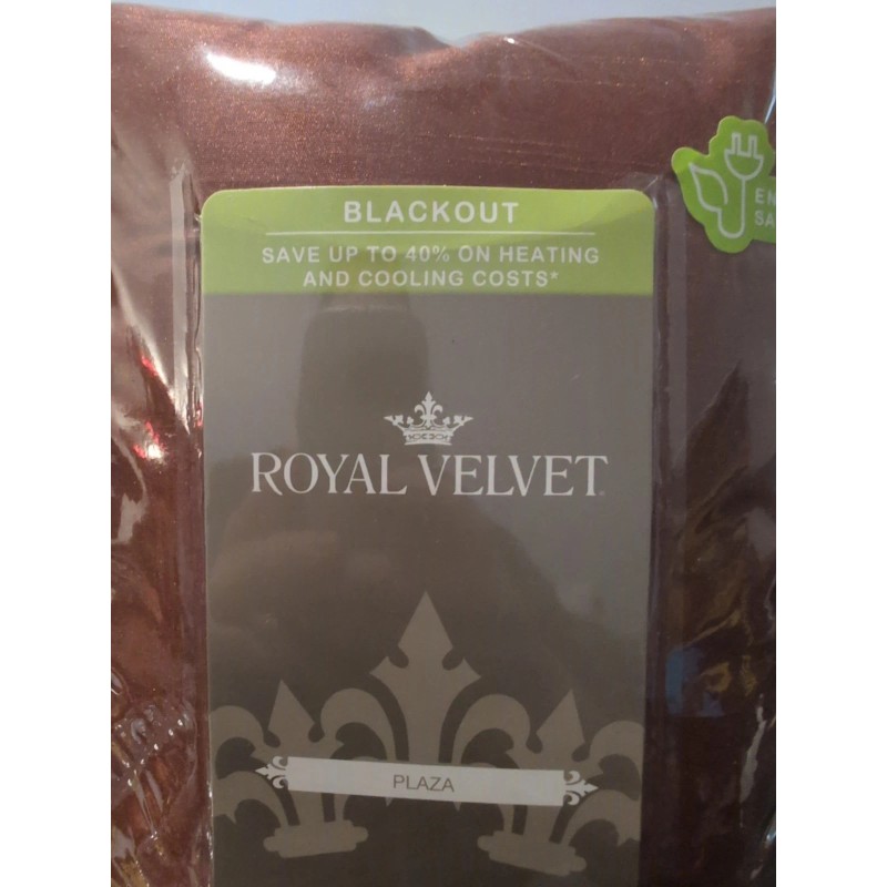 Royal Velvet Plaza Blackout Energy Savings Grommet Panel 50 W