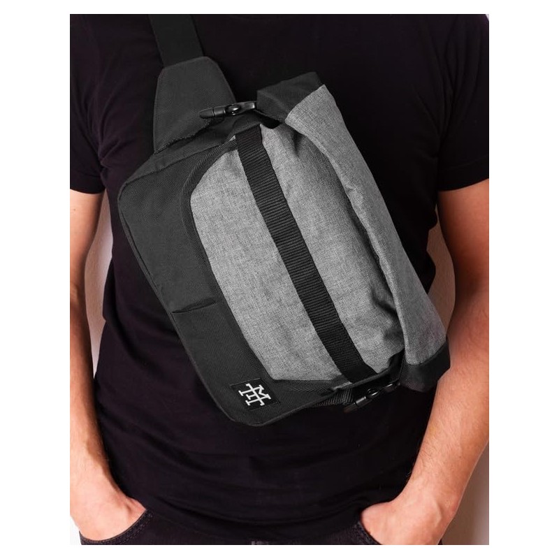 Manufaktur13 Black Heather Pocket Bag - Cross Body Bag with