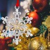 Snowflake Christmas Ornament -Silver and Gold Plated Christmas Ornament Set