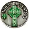 Irish Blessing Coin Happiness with Celtic Cross (Single Coin)