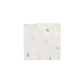 Jollein Happy Miffy Nougat 511-507-67094 - Lenzuolo con angoli elasticizzati (60 x 120 cm)