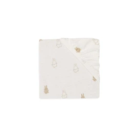 Jollein Happy Miffy Nougat 511-507-67094 - Lenzuolo con angoli elasticizzati (60 x 120 cm)