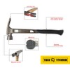Big Horn 15152 16 Oz Tiger Titanium Framing Hammer With