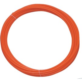 TRUSCO TEN1210 Polyurethane Tube, 0.5 x 0.3 inches (12 x 8.0 mm), 32.8 ft (10 m) Roll, Orange