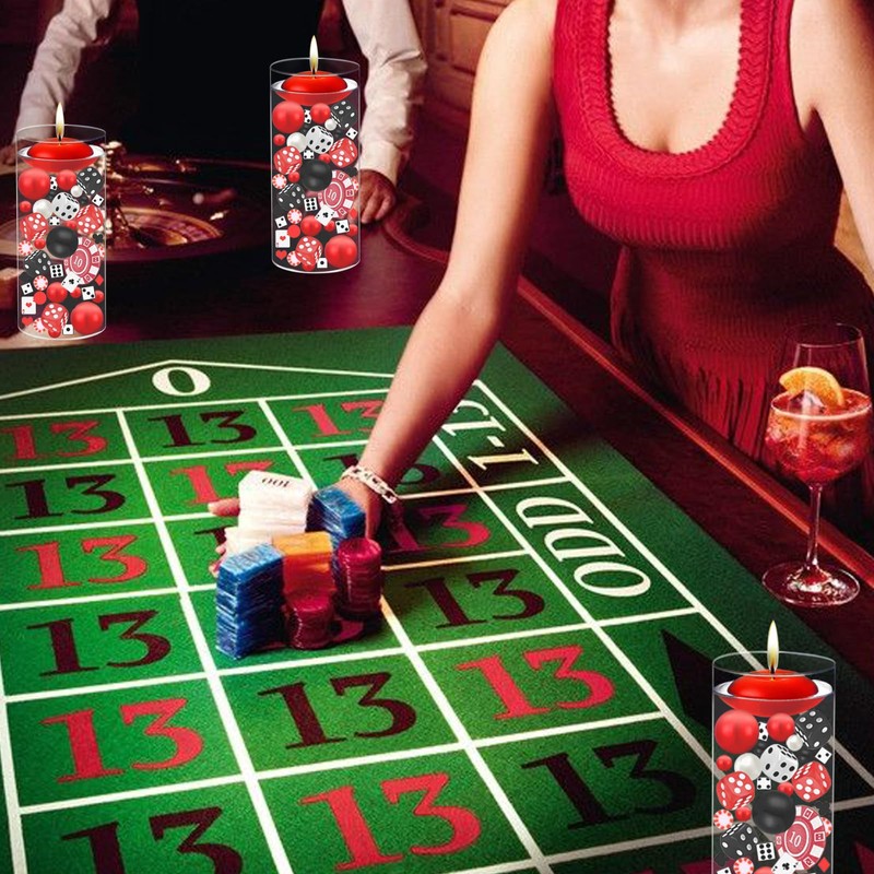 FEICUIBEXI 414 Pcs Casino Theme Vase Fillers for Table Centerpieces